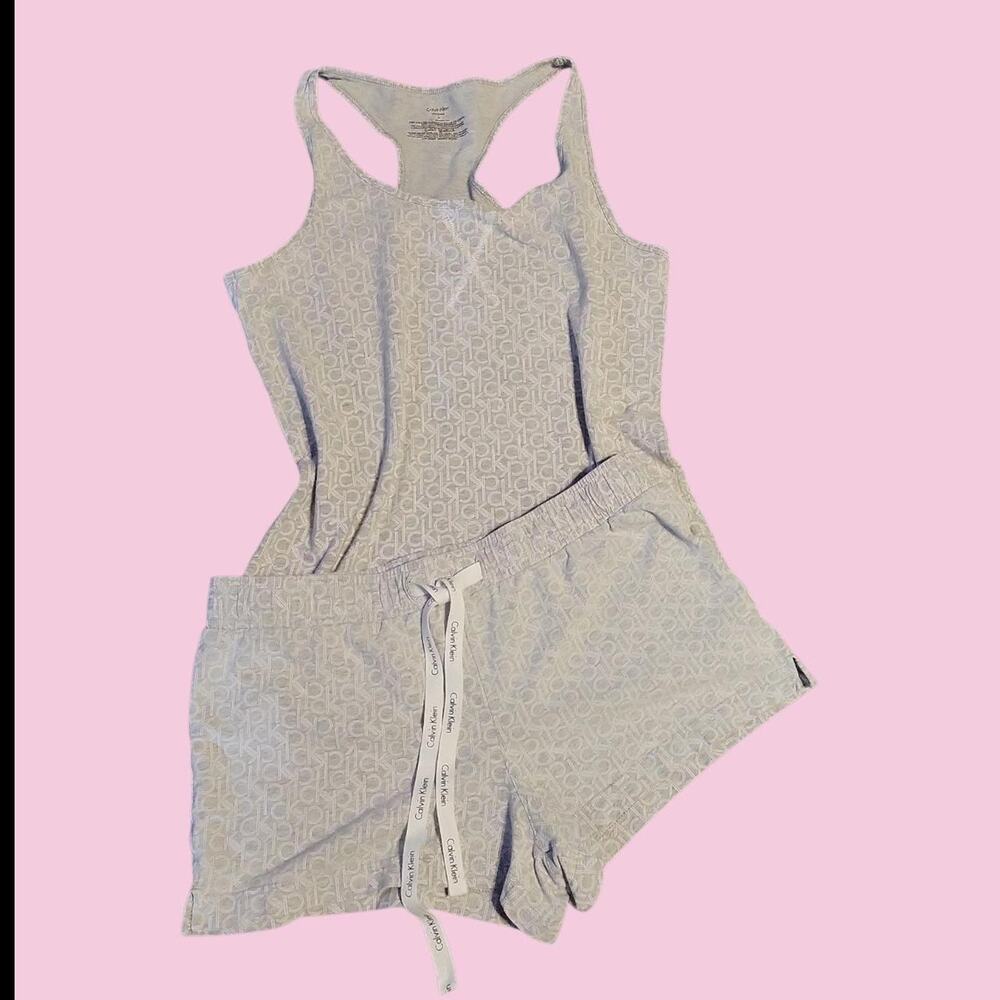 Calvin Klein Women's Tank Top and Boxer Short Pajama Set